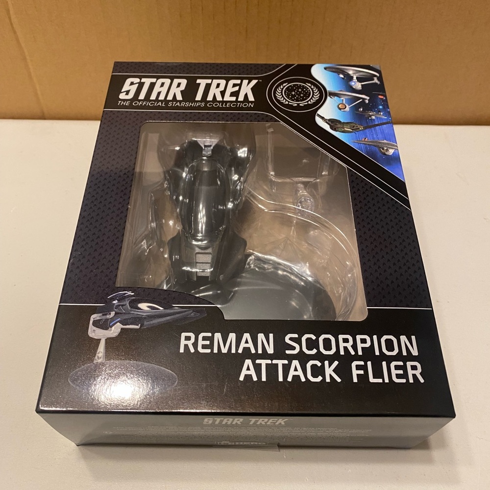 Star Trek Eaglemoss New Reman Scorpion Class Attack Fighter Starship Model